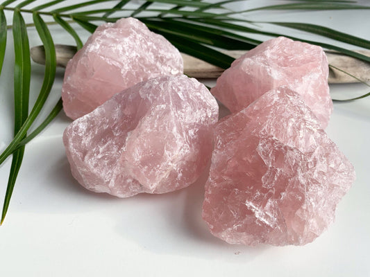 Rose Quartz Display Piece, Raw, Large