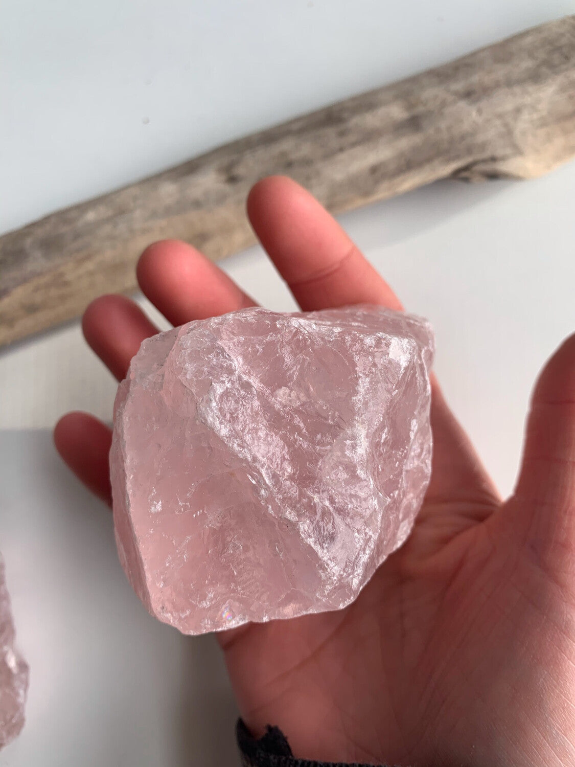 Raw Rose Quartz Display Piece