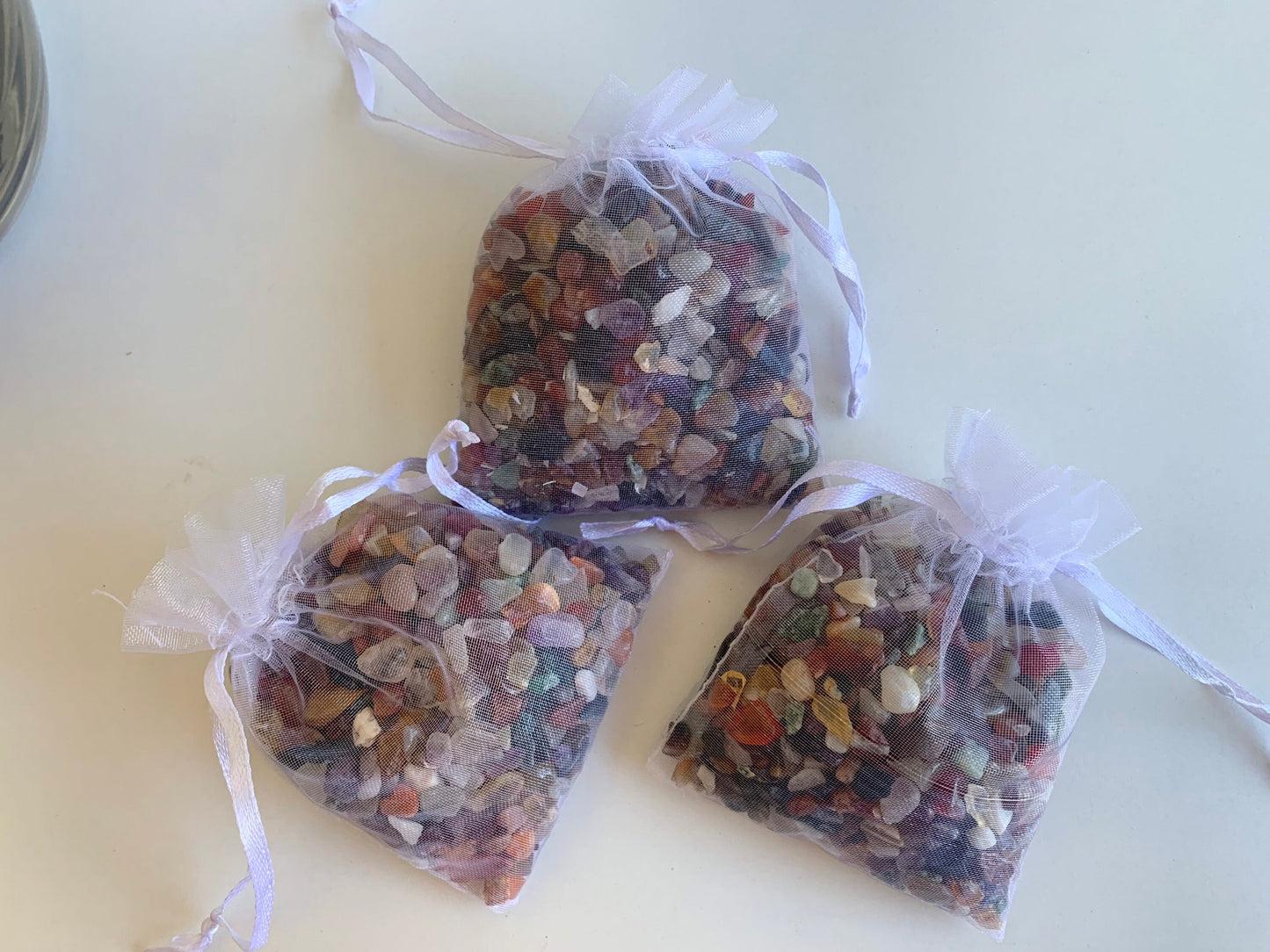 Tiny polished stones (4 oz), rock confetti, colorful planter stones, tiny rocks, craft rocks, assorted
