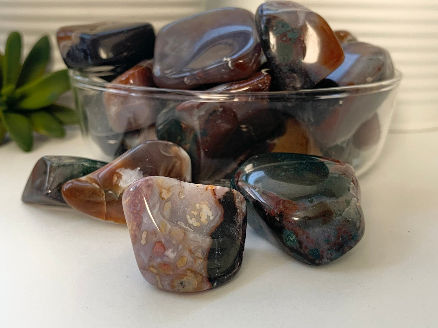 Polished Jafar Jasper, bulk Jafar jasper tumbles