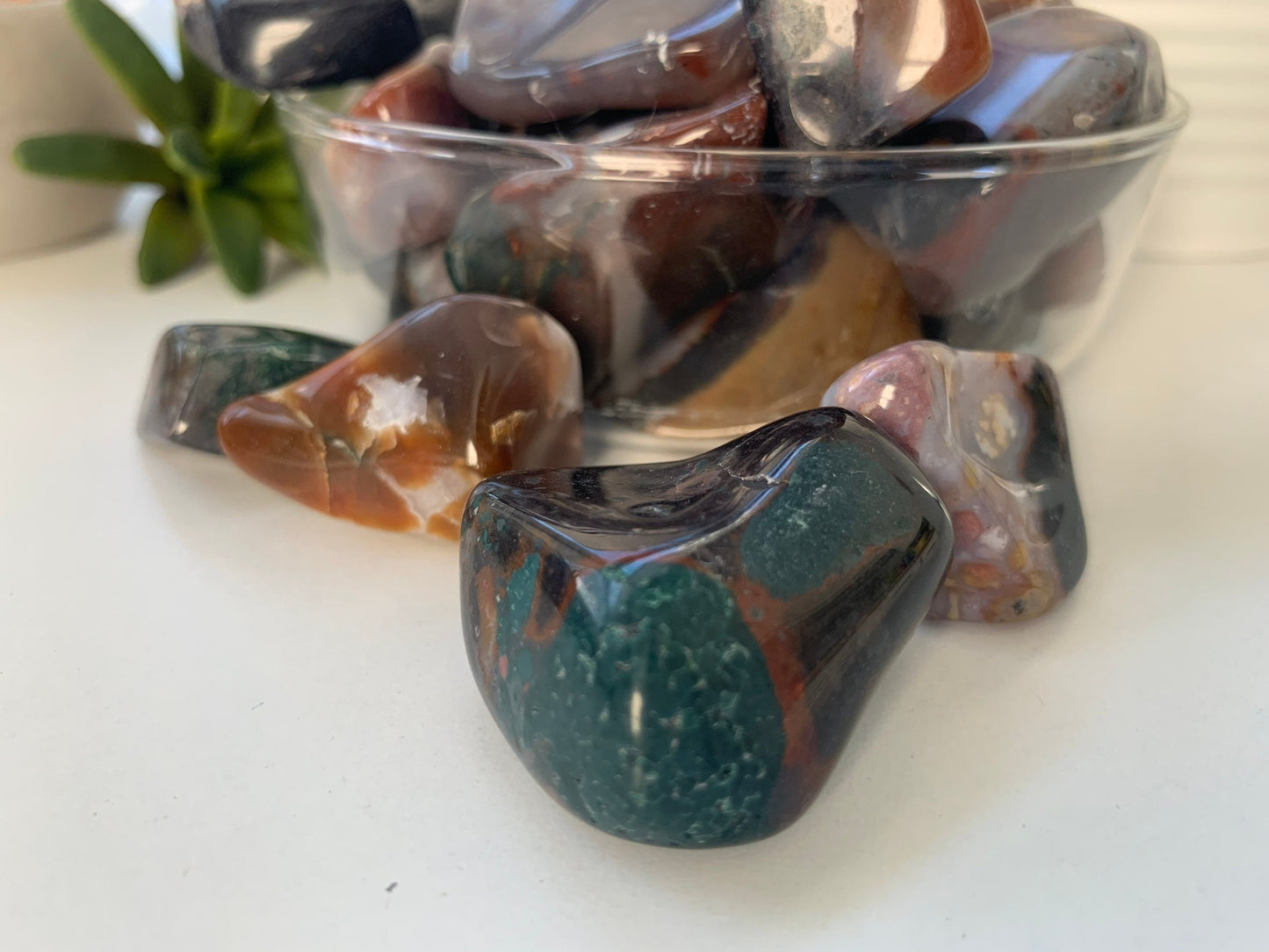 Polished Jafar Jasper, bulk Jafar jasper tumbles