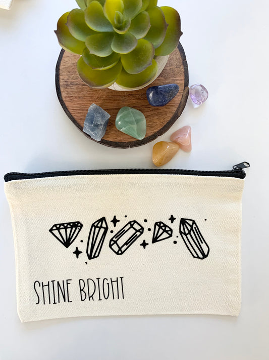 Shine Bright Zipper Pouch