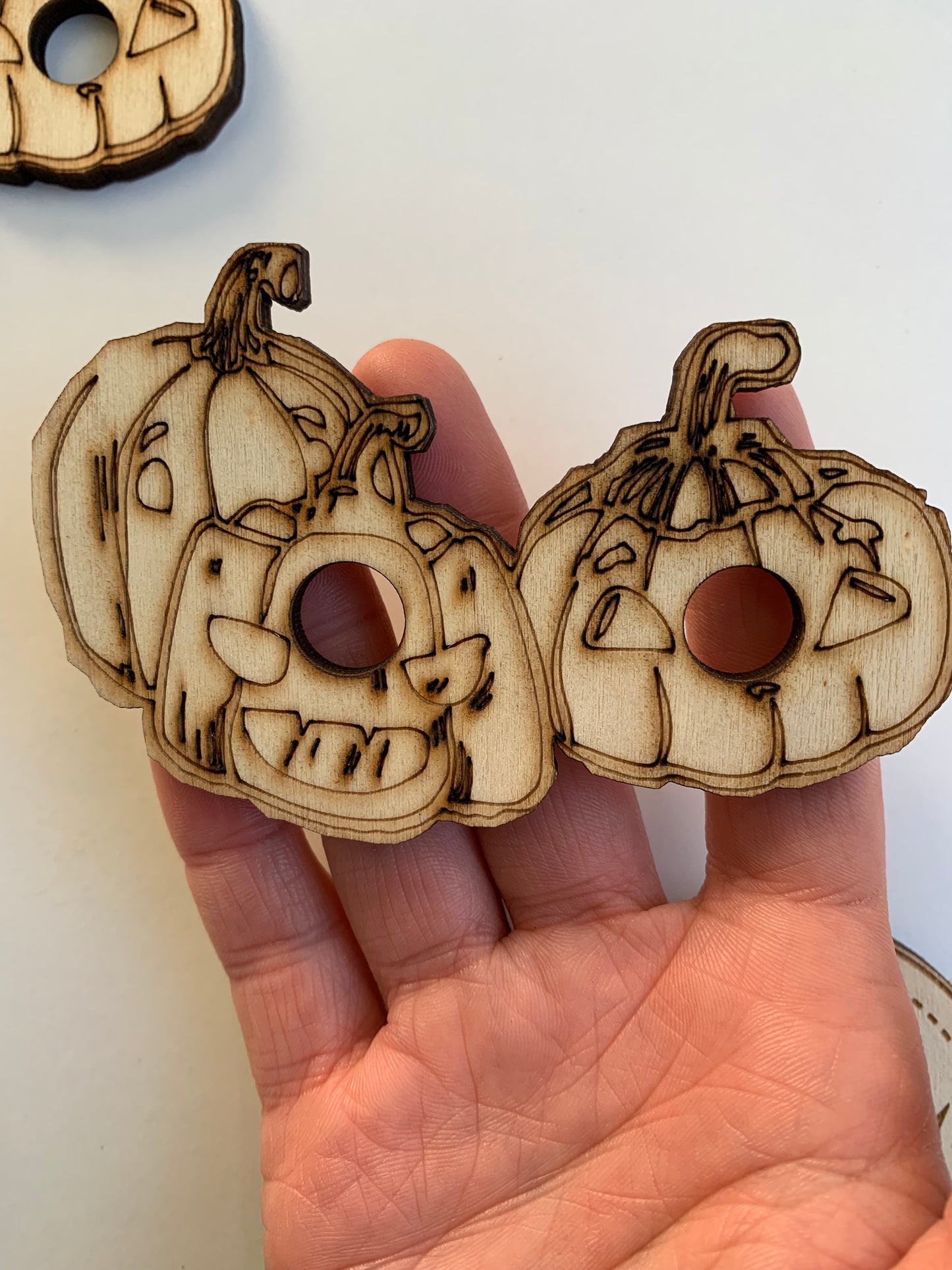 Pumpkin Wooden Mini Sphere Holder