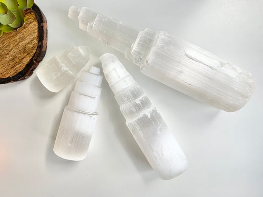 Selenite Towers 2”, 4”, 6”, or 8”