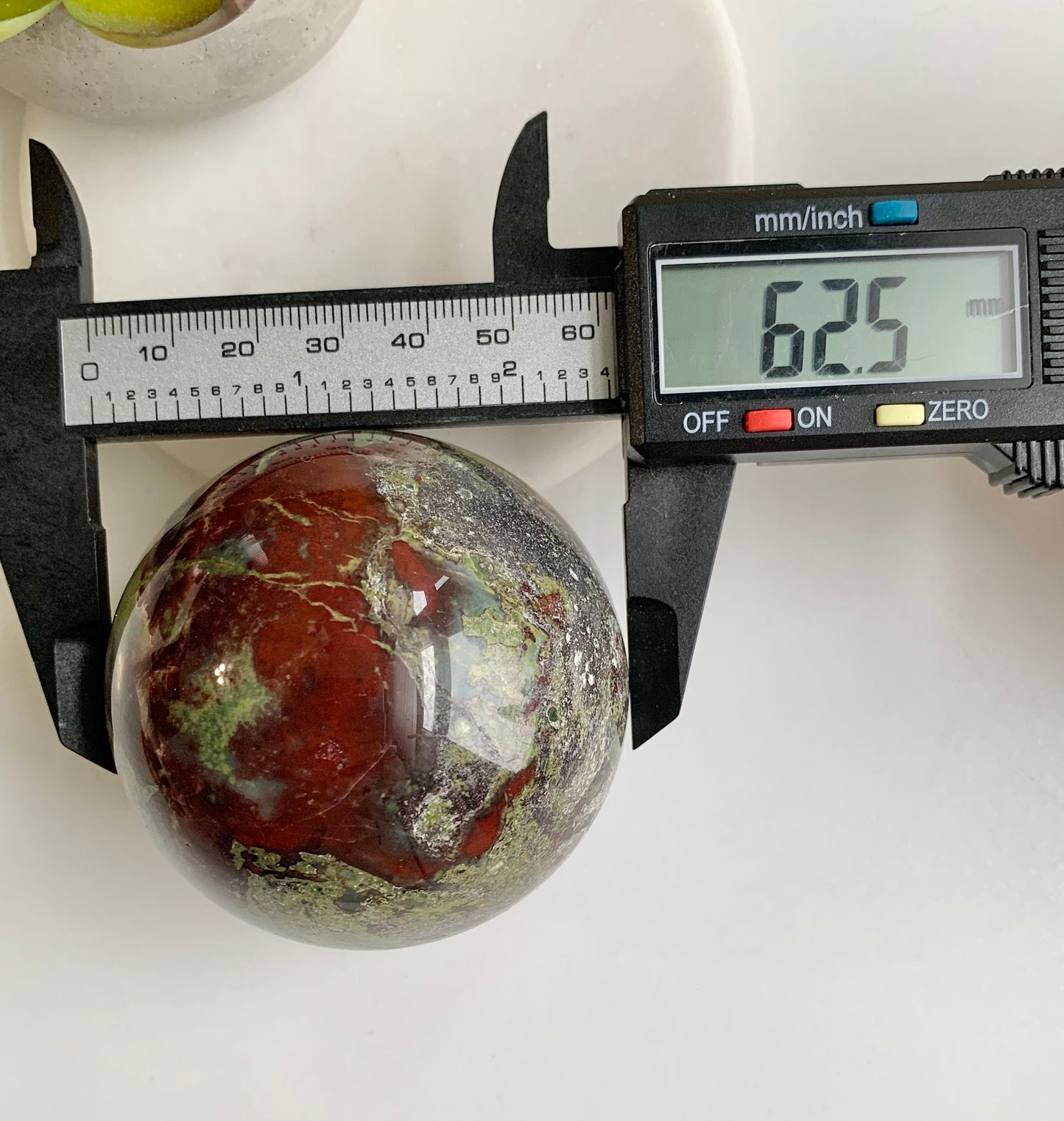 Dragonblood Stone Sphere, ~62-64mm