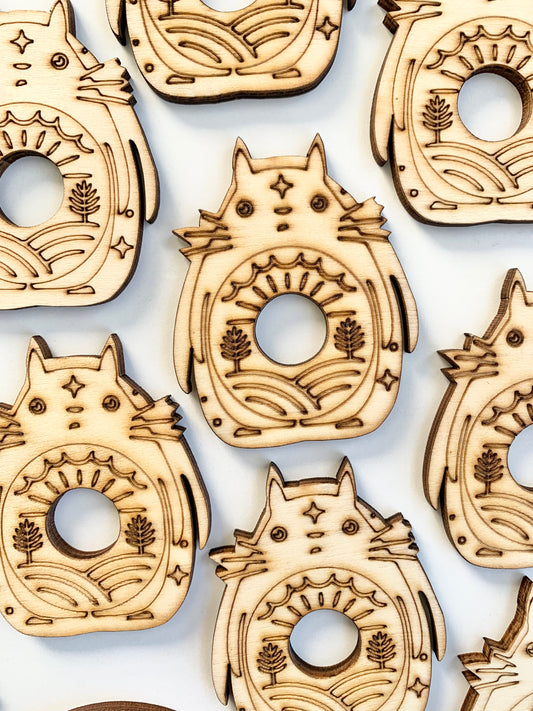 Cat Body, Anime character Wooden Sphere Holder