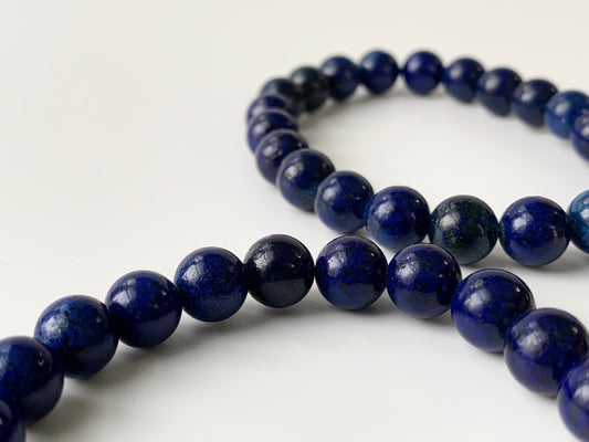 Lapis Lazuli Round Bead Bracelet, 8mm