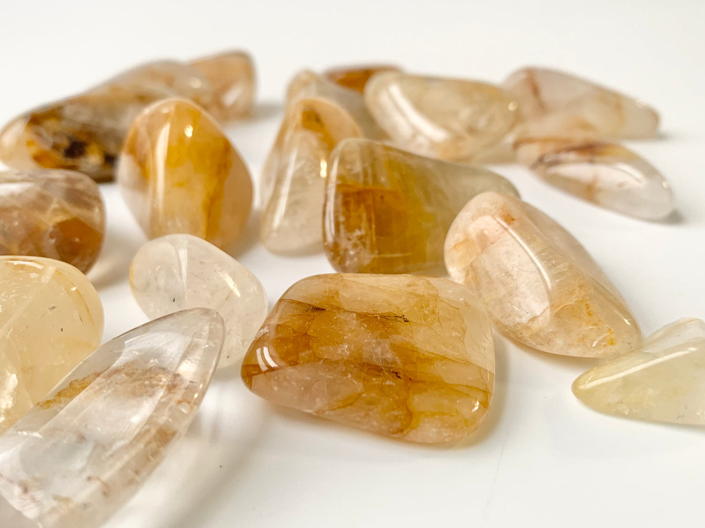 Golden Healer Quartz Tumbles