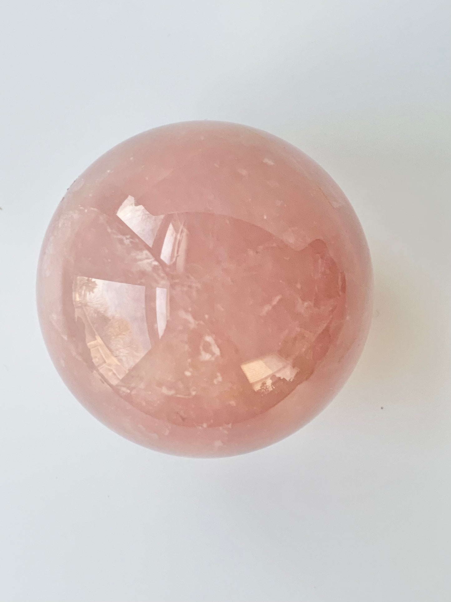 Rose Quartz Sphere, 53-56mm