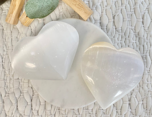 Large Satin Spar Heart