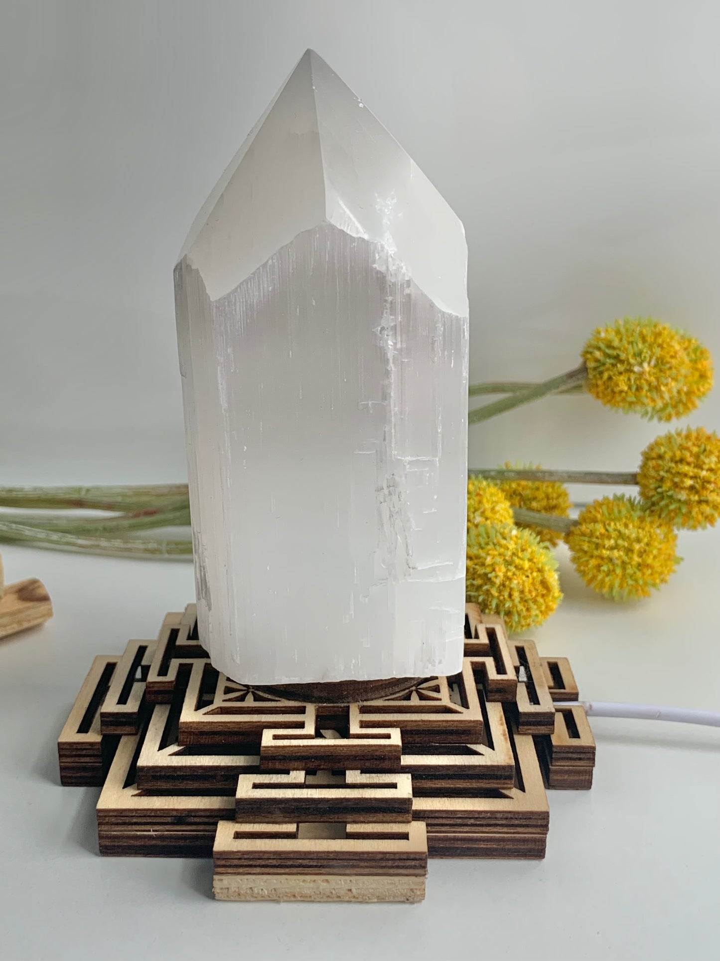 Geometric Light Base (White LED Light)
