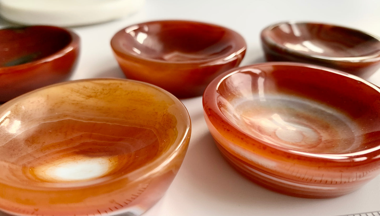 Carnelian Bowl, small, ~2 inch