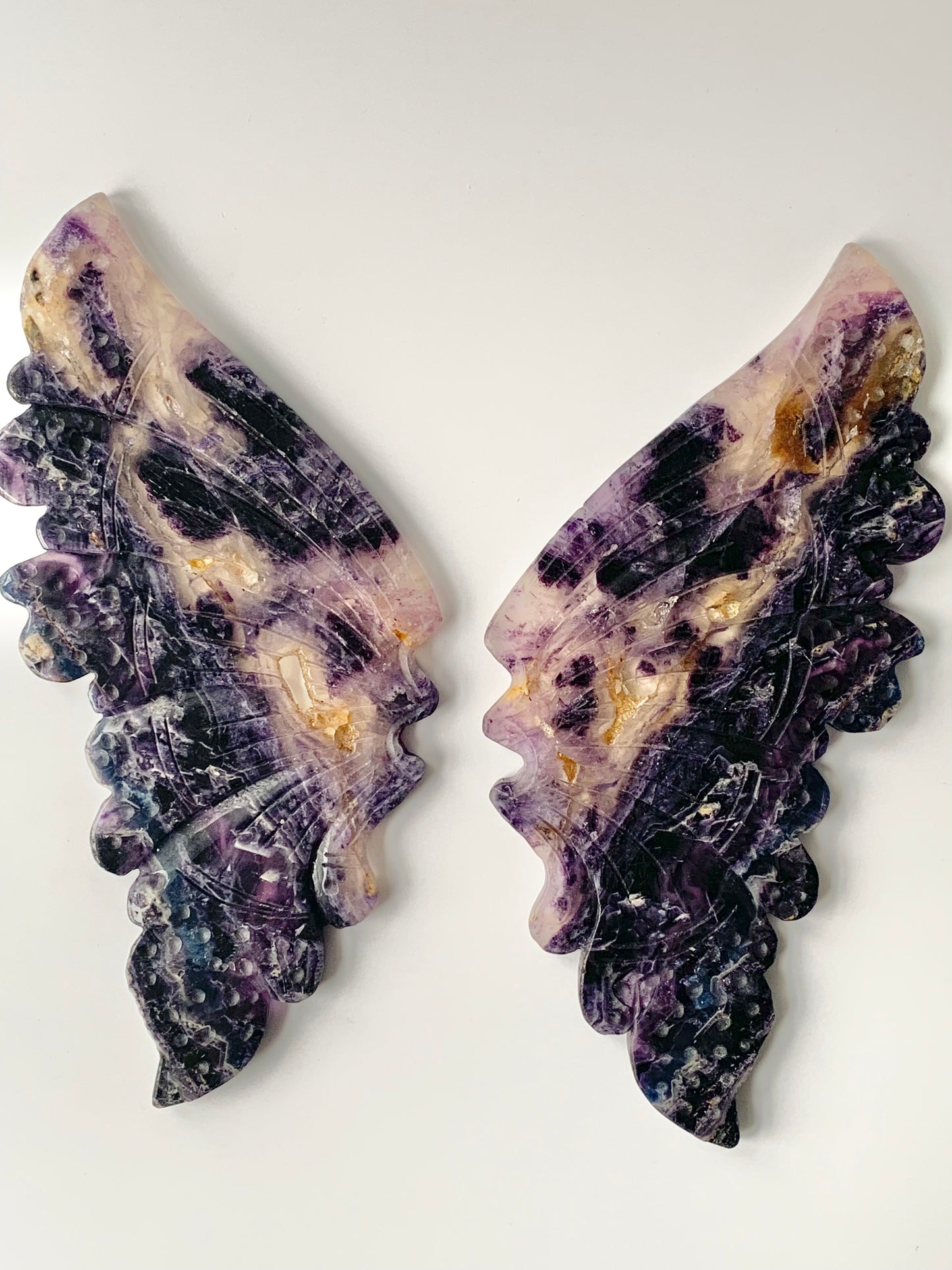 Fluorite Butterfly Wings with Stand