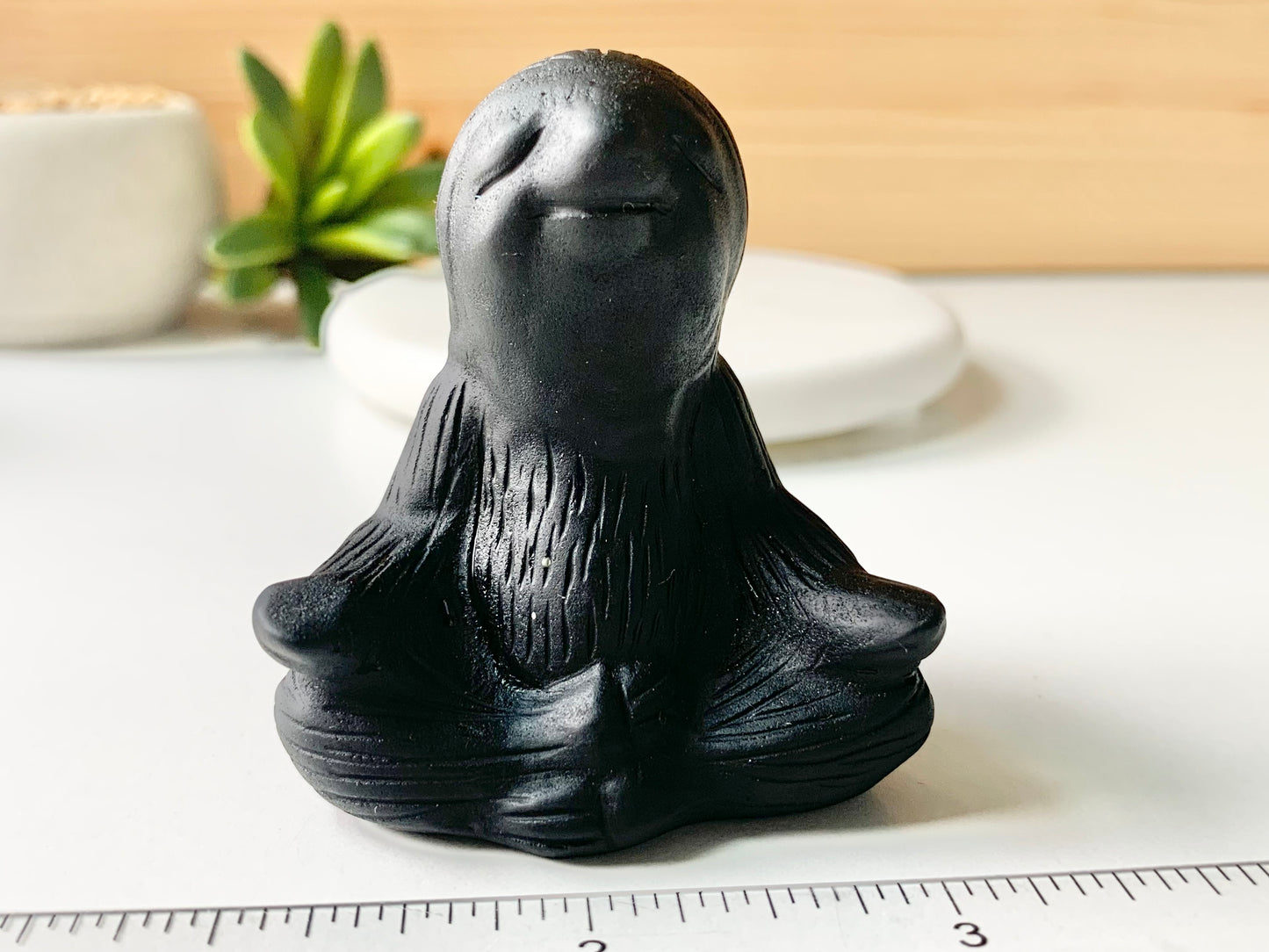 Meditating Sloth Carving