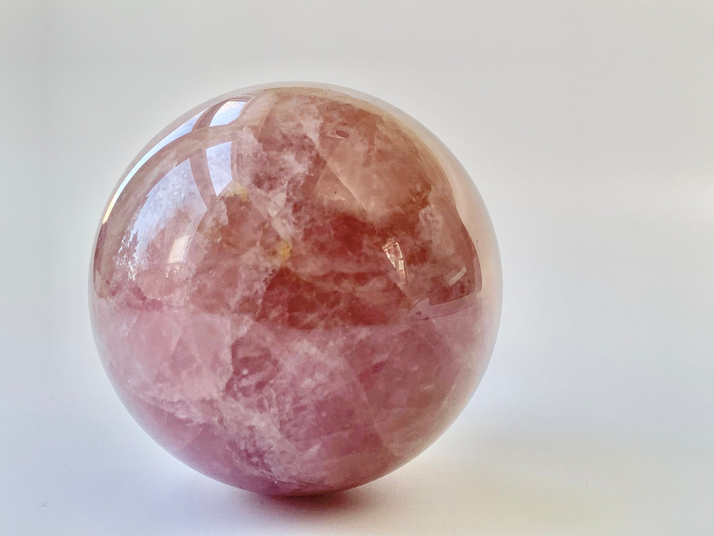 Rose Quartz Sphere, 75-77 mm