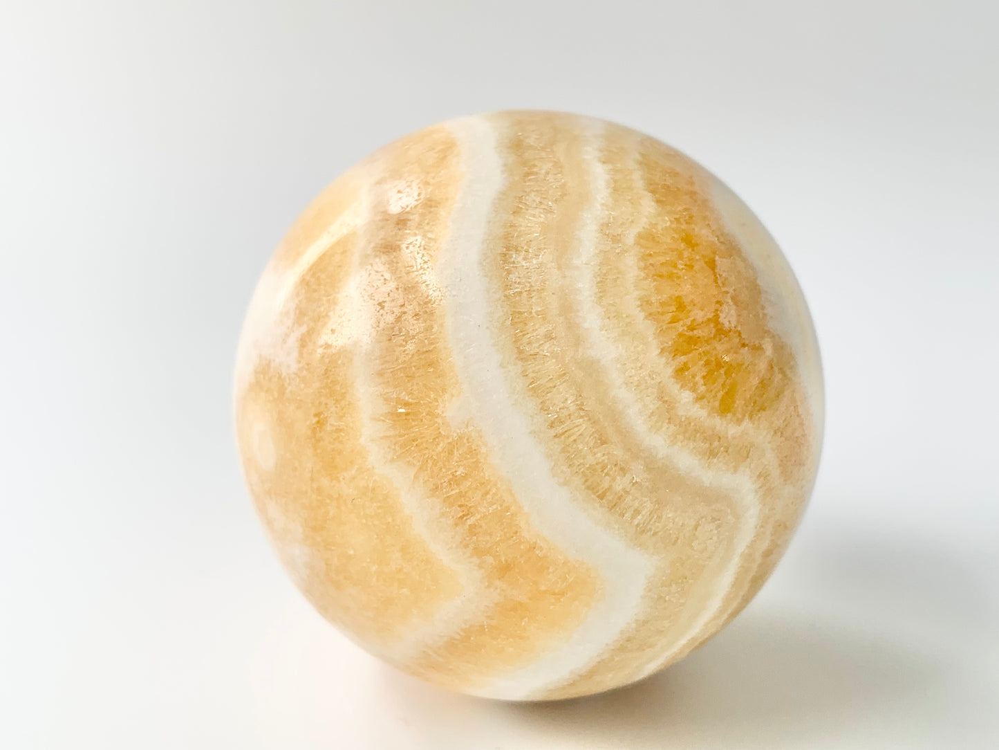 Yellow Calcite Sphere, 46mm