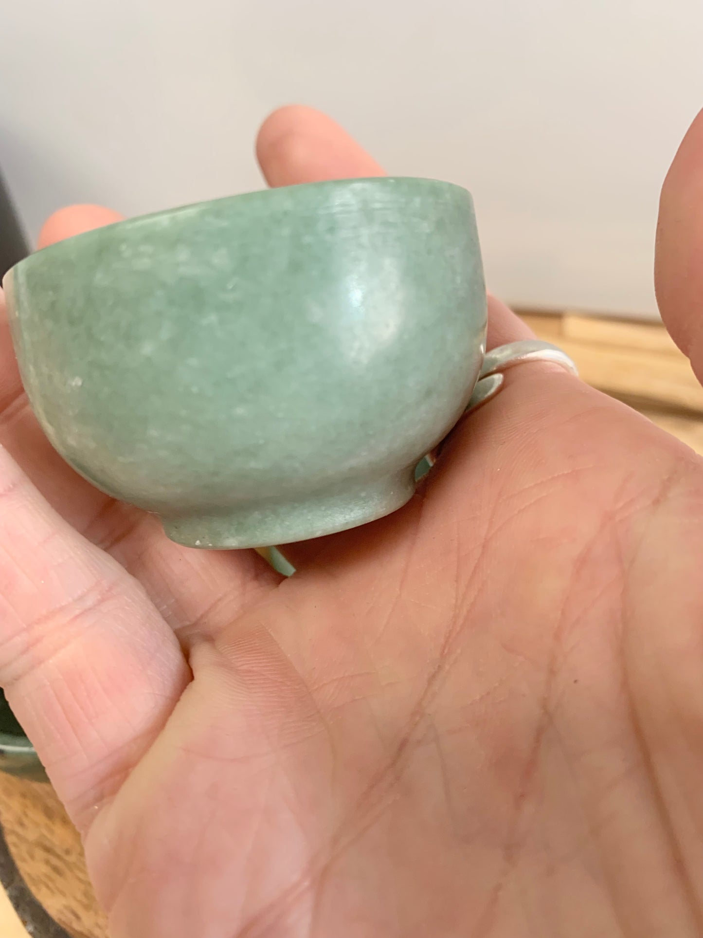 Green Jade Bowl, 2"