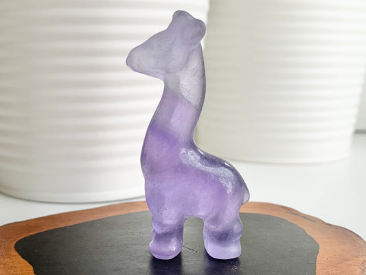 Giraffe Carving, Fluorite