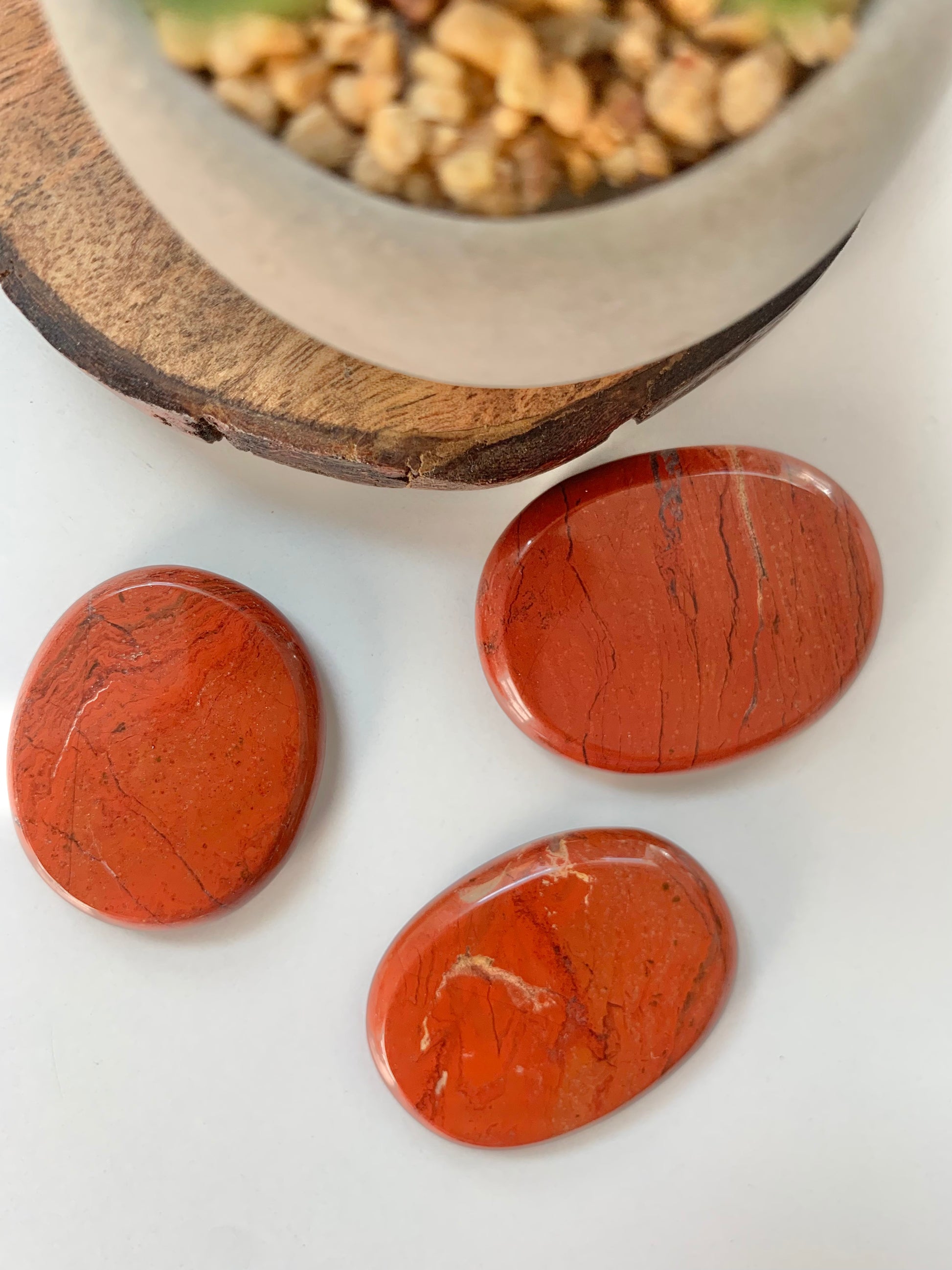 Red Jasper Palm Stone – Midwest Shores
