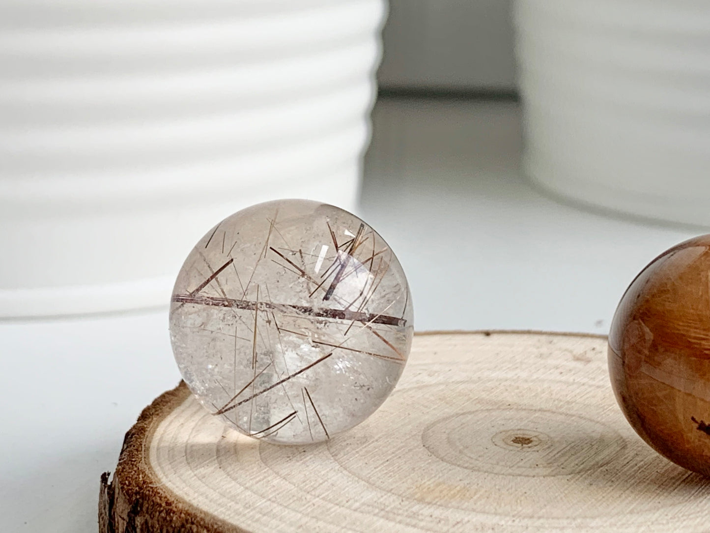 Gold Rutile Small Sphere