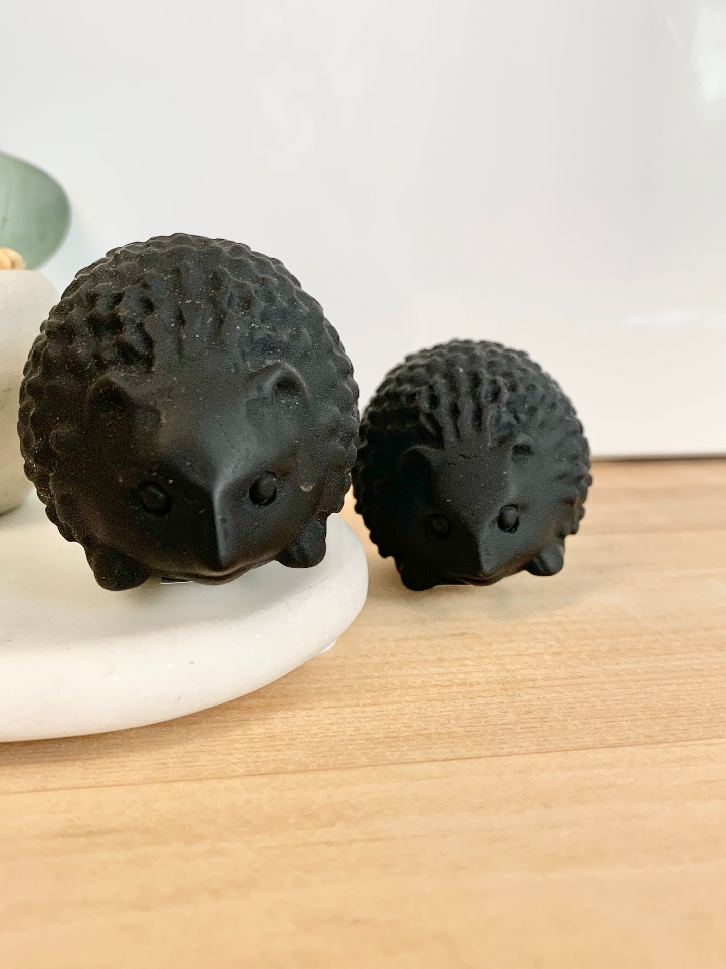 Obsidian Hedgehog Carving