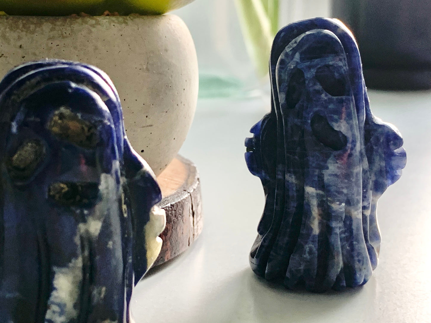 Sodalite Ghost Carving