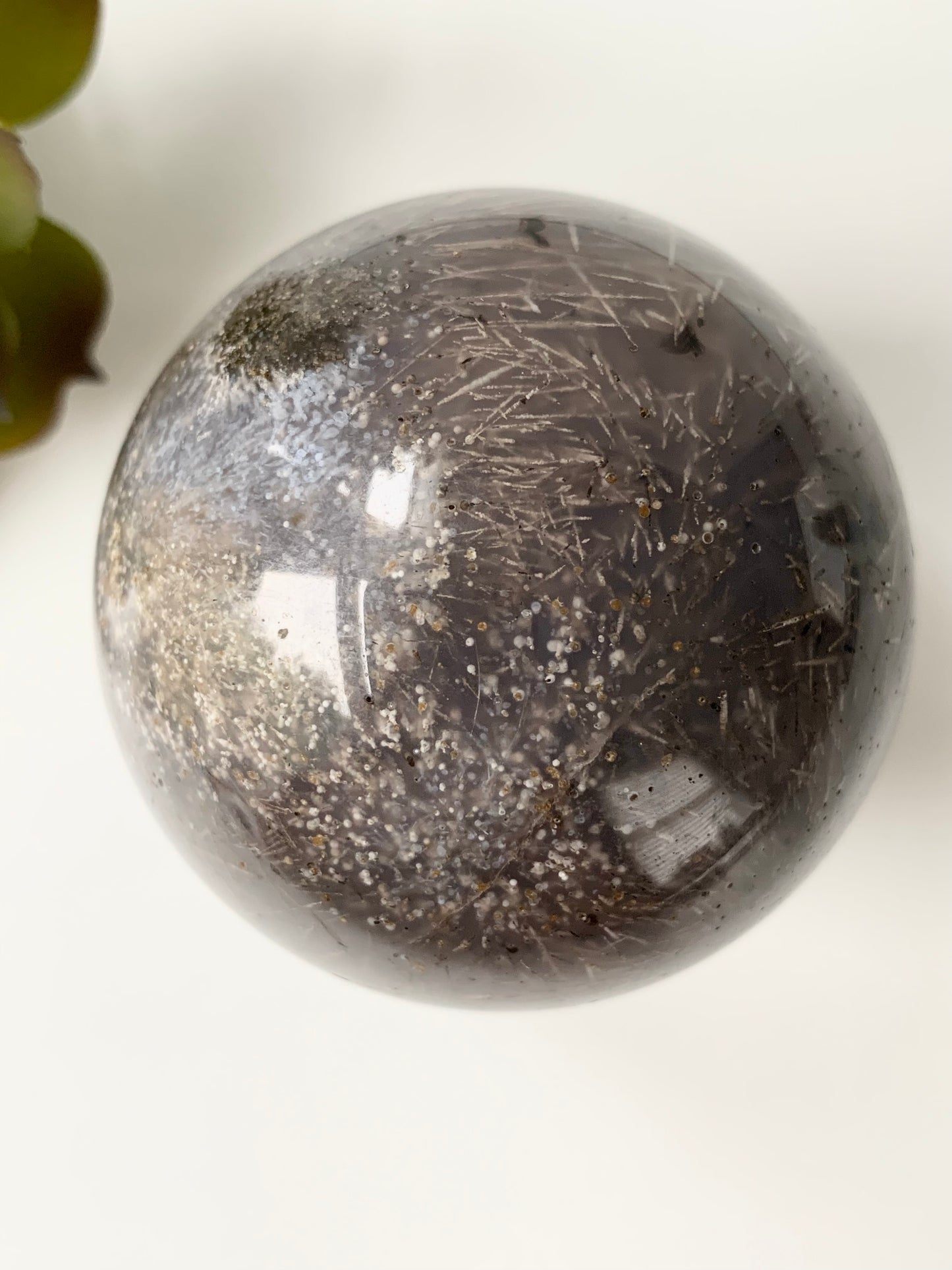 Sagenite Agate Sphere, 60mm