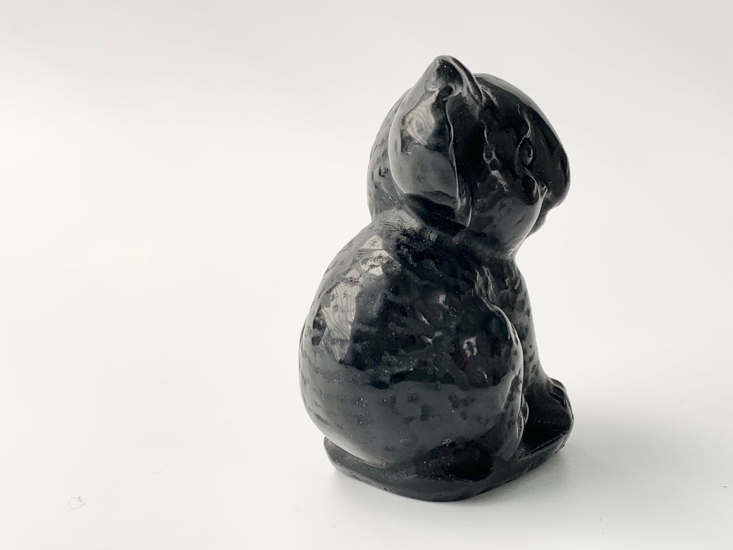 Koala Carving, Black Obsidian
