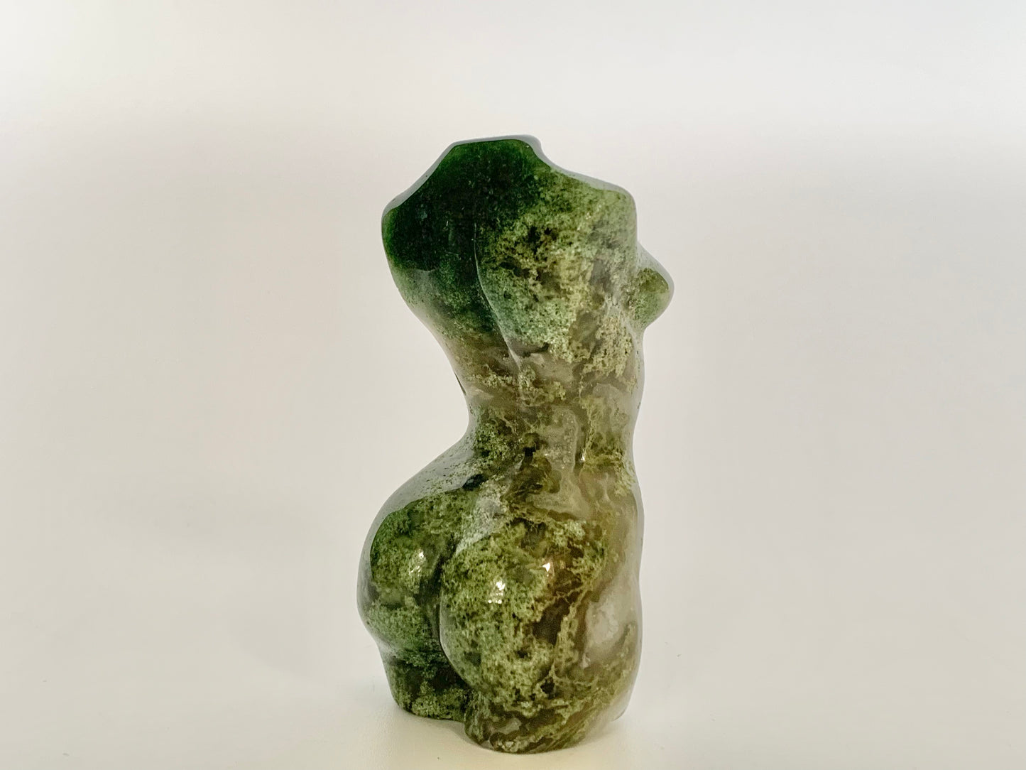 Green Moss Agate Body, 2.75”
