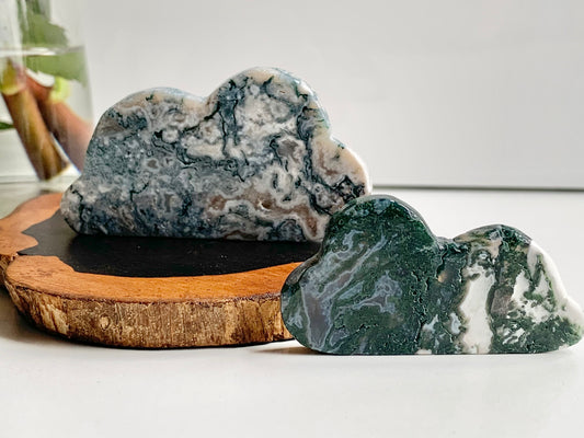 Green Moss Agate Cloud