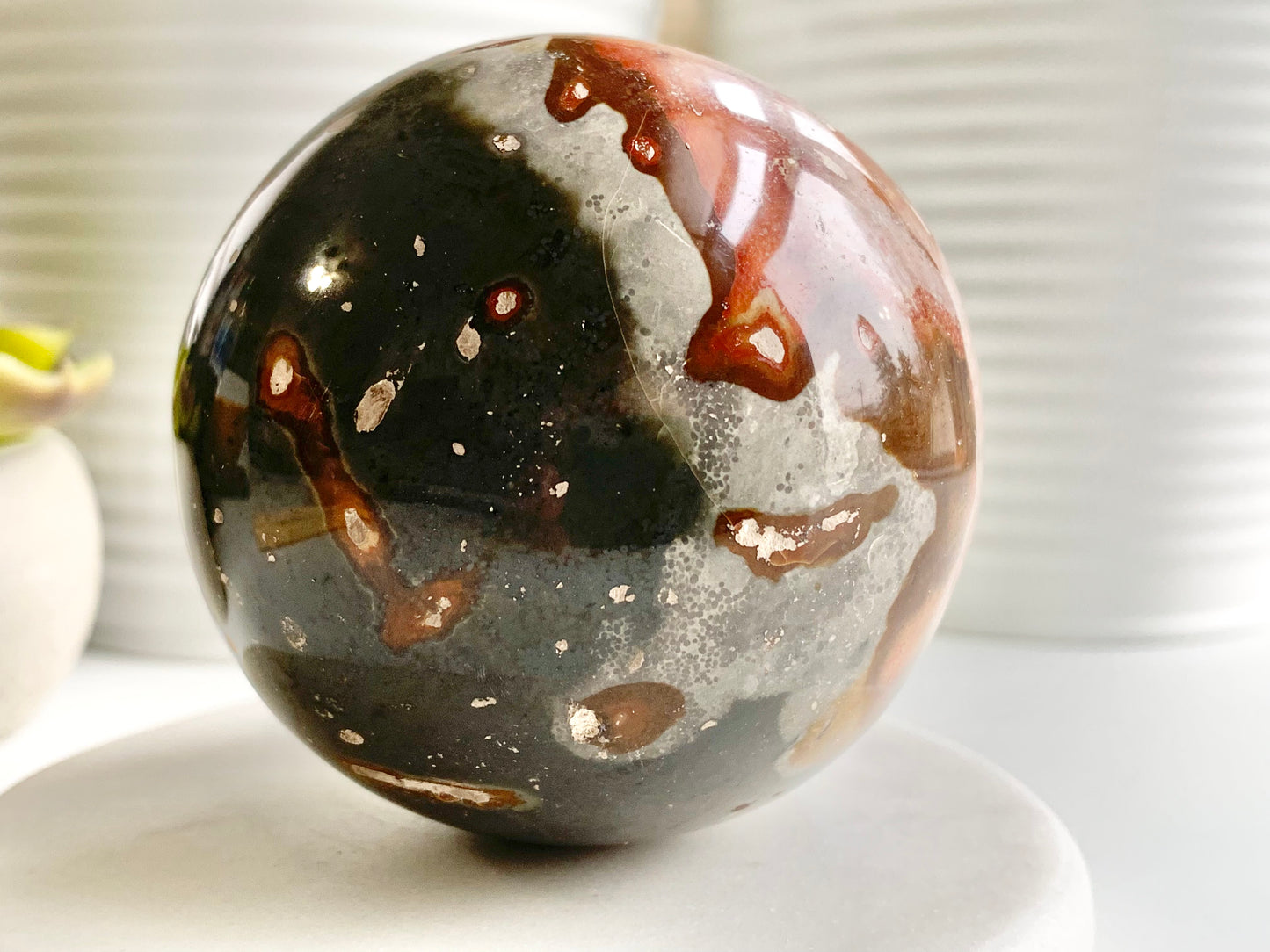 Polychrome Jasper Sphere, ~69mm
