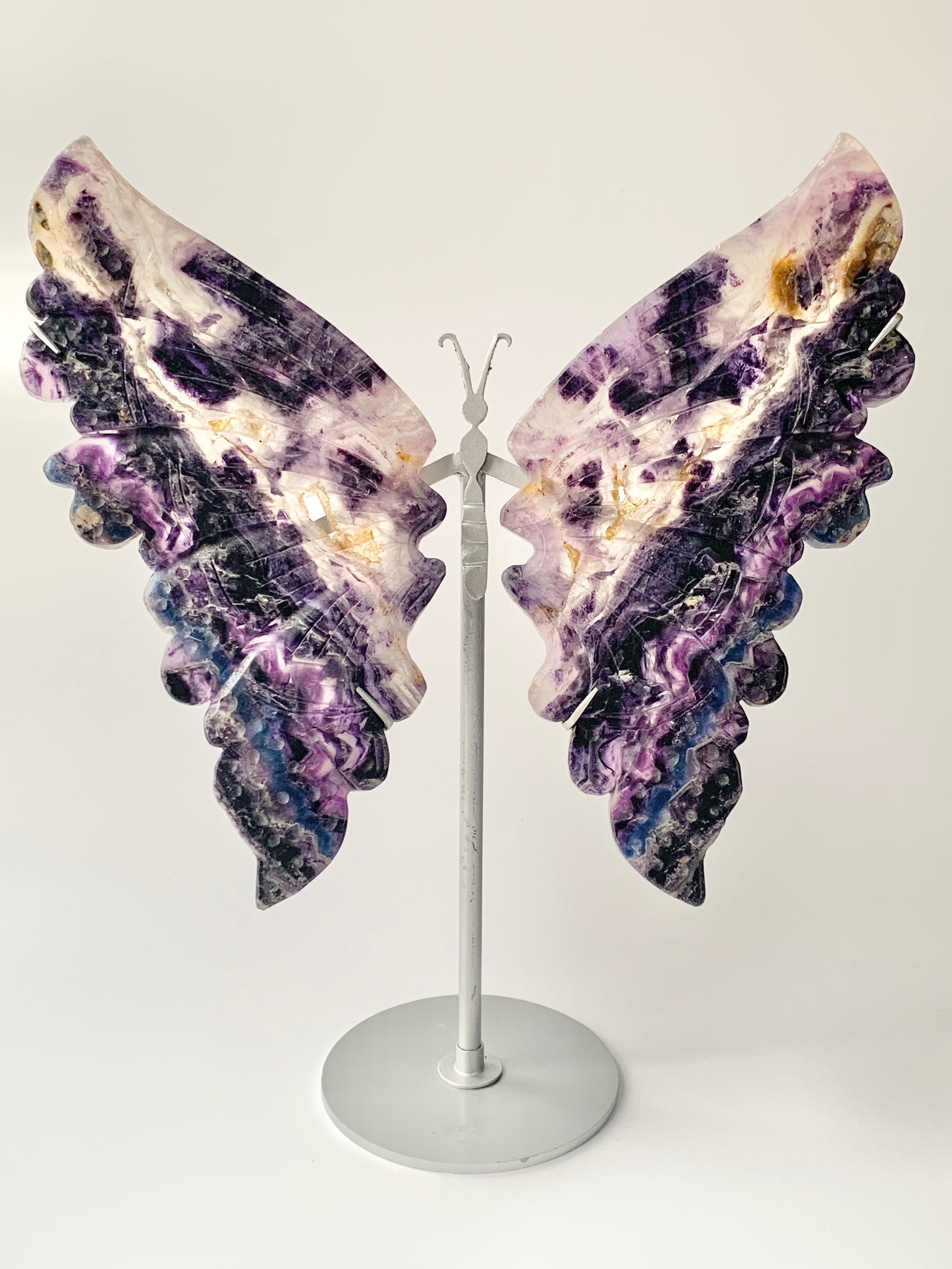 Fluorite Butterfly Wings with Stand