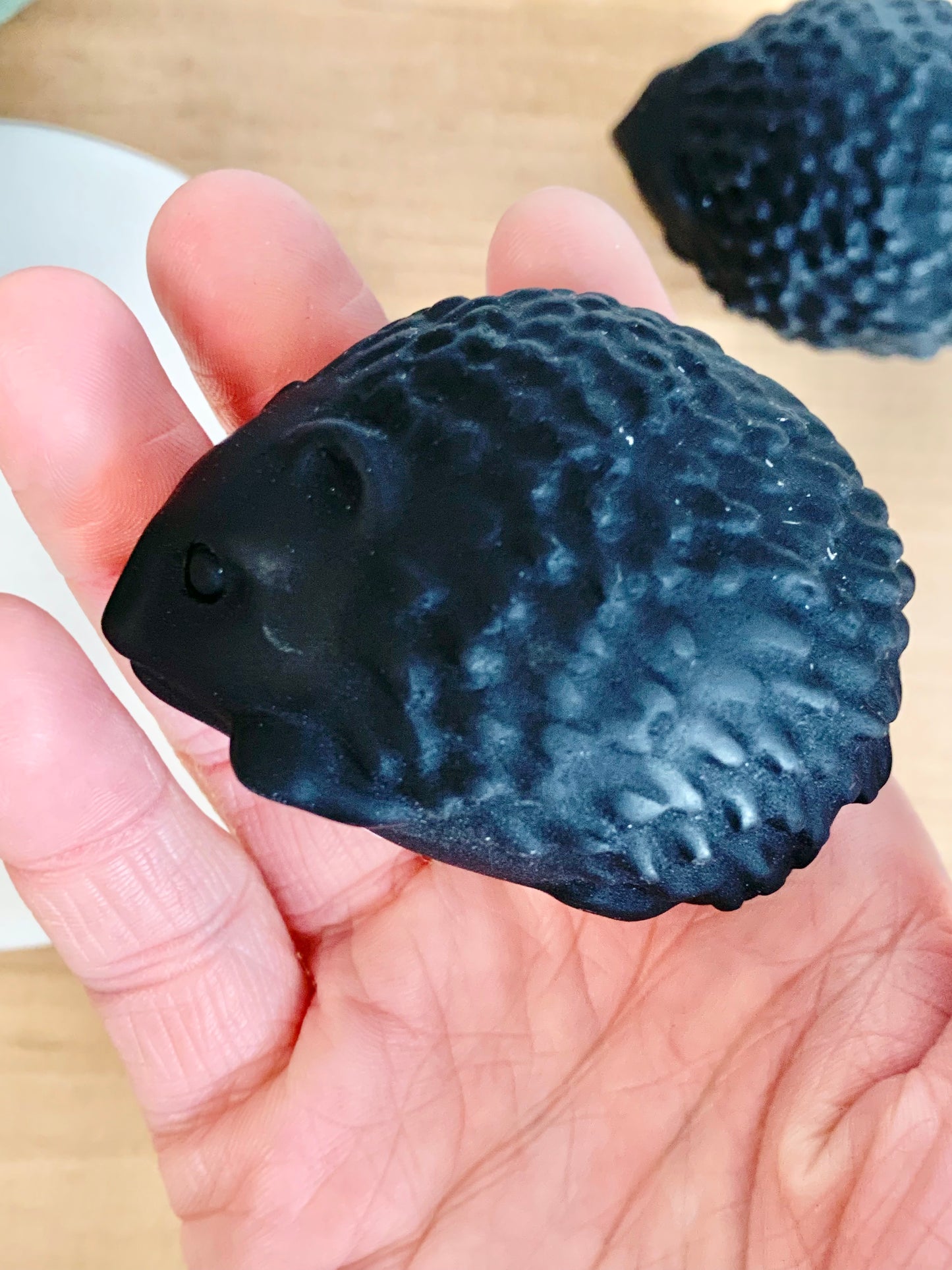 Obsidian Hedgehog Carving