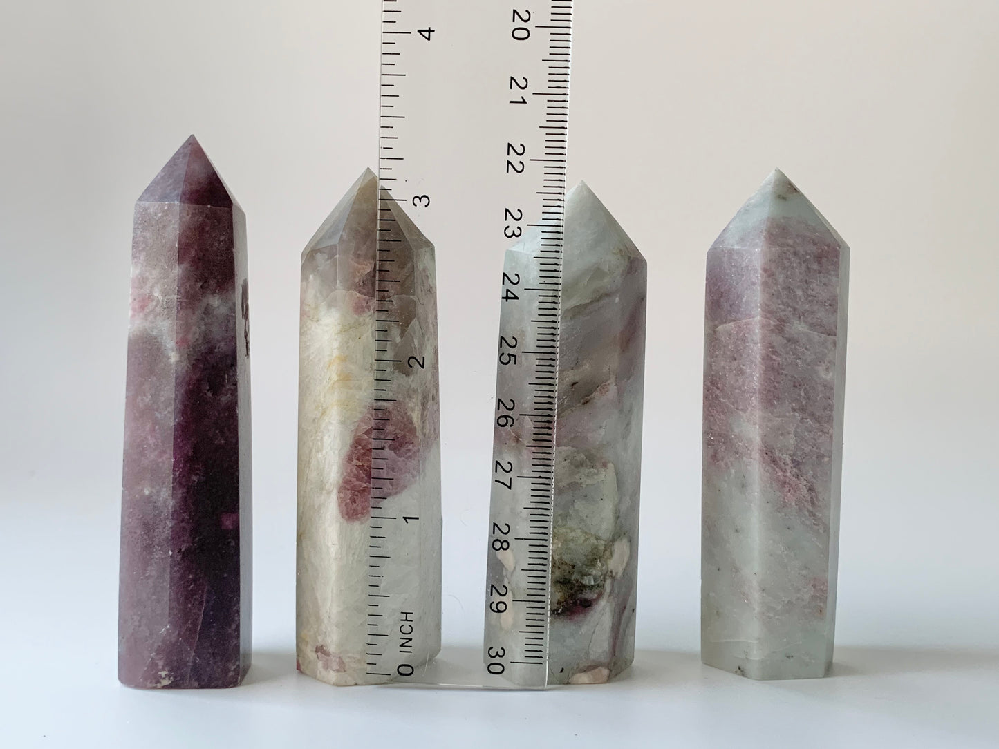 Pink Tourmaline and Lepidolite Towers, $12