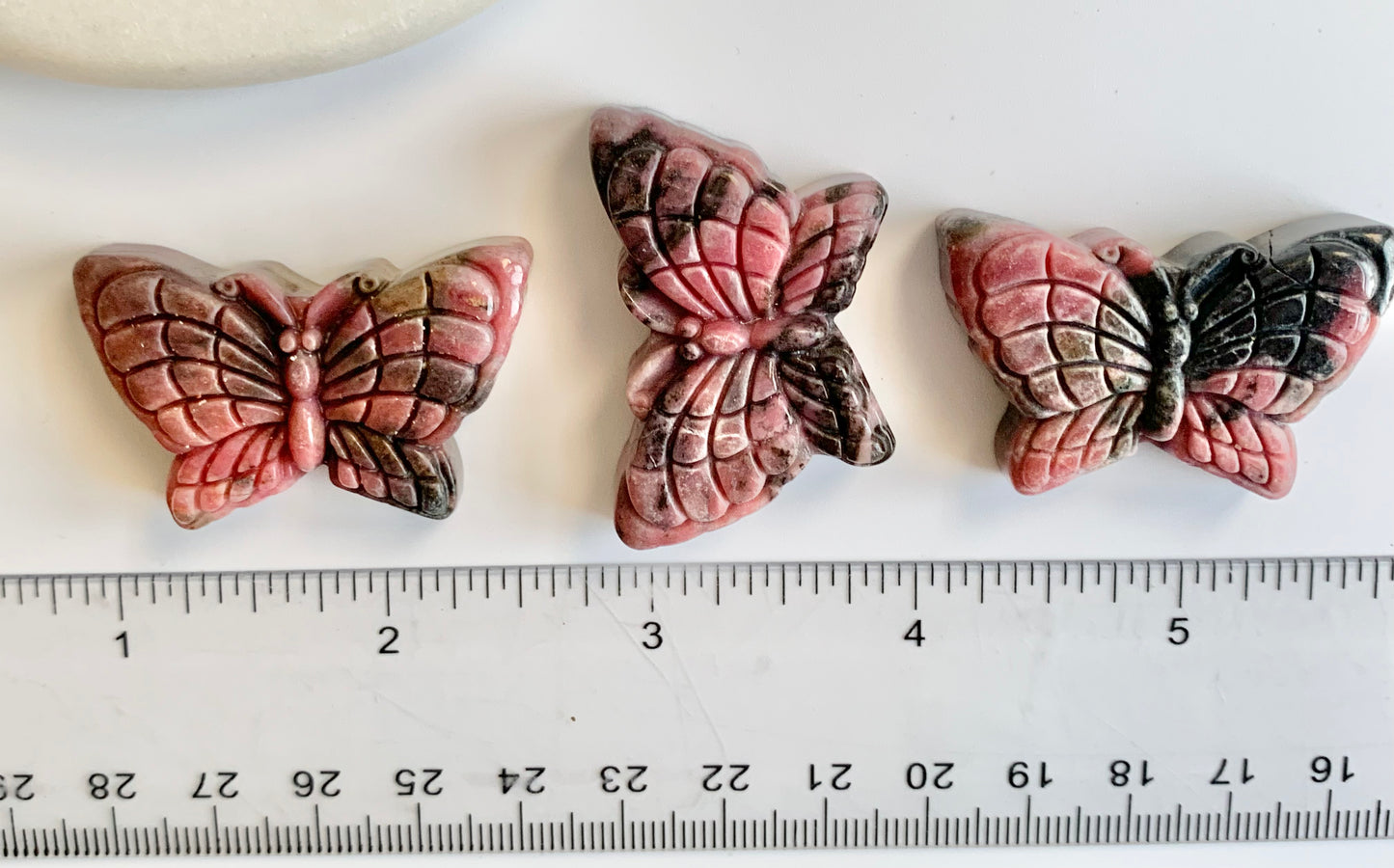 Small Butterfly Carving, Rhodonite