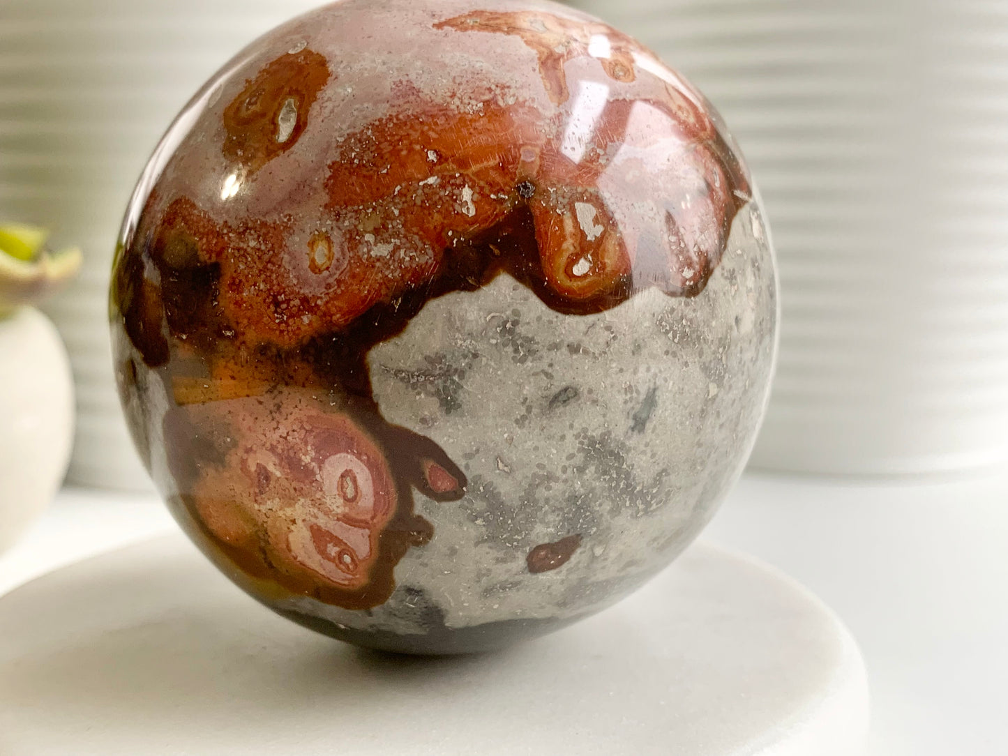 Polychrome Jasper Sphere, ~69mm