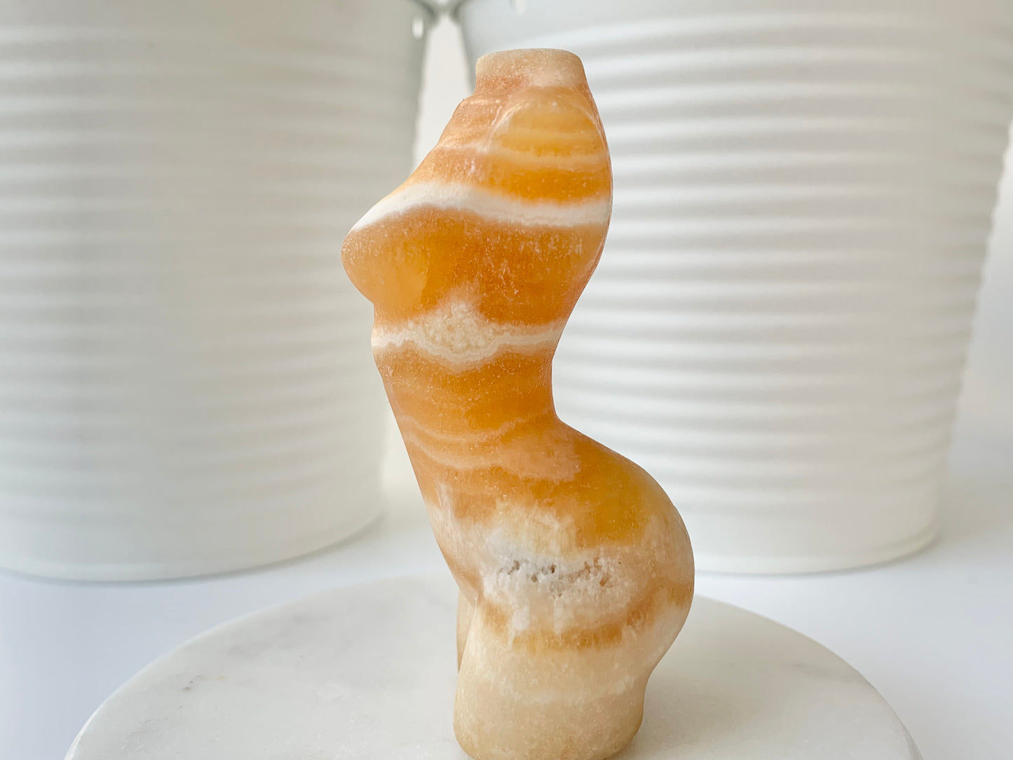 Yellow Calcite Body, 3 inch