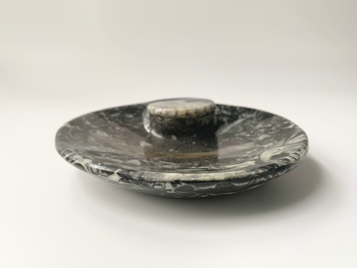 Goniatite Fossil Dish, 3.5-4"