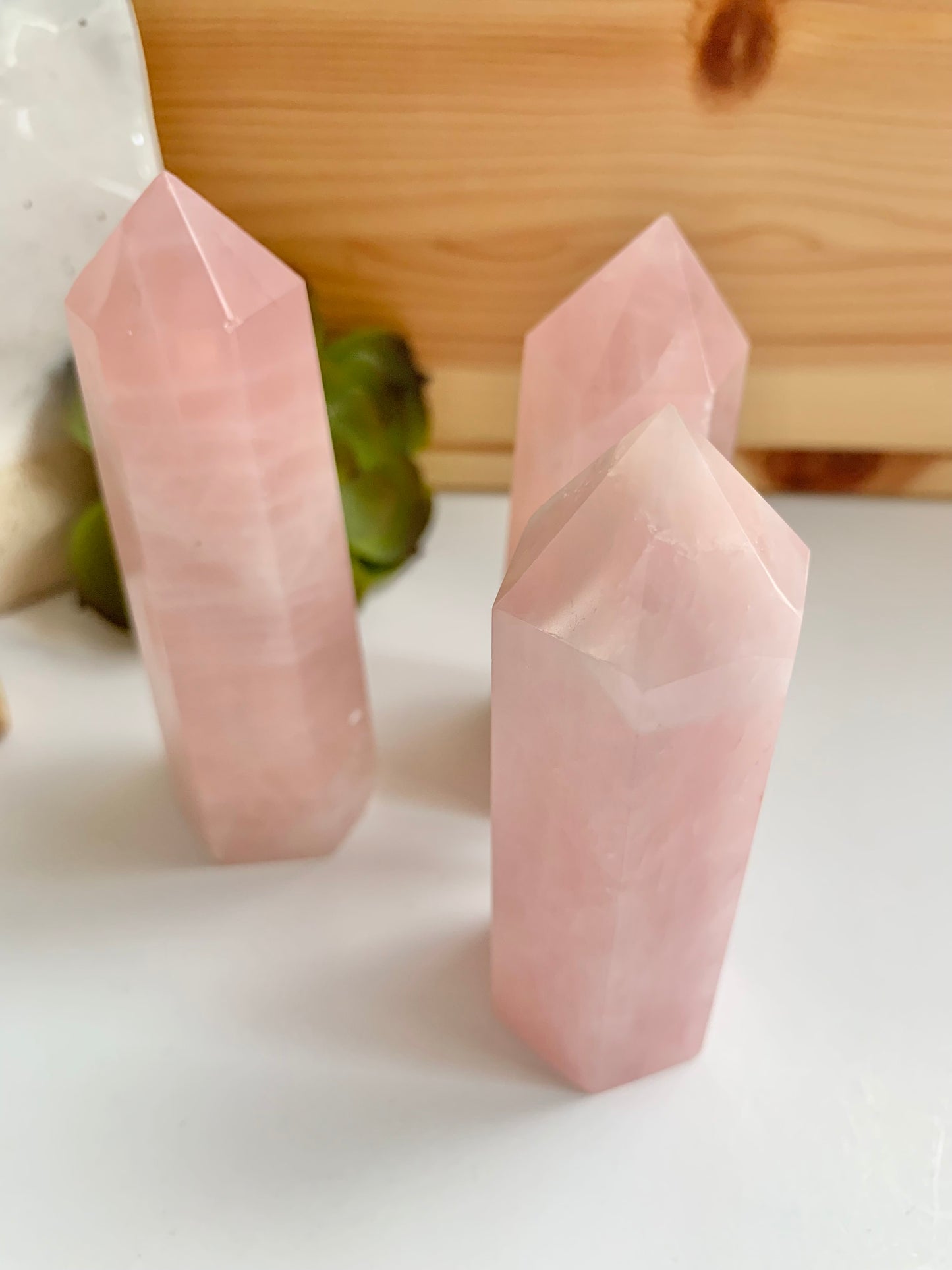 Rose Quartz Towers, ~3.5”