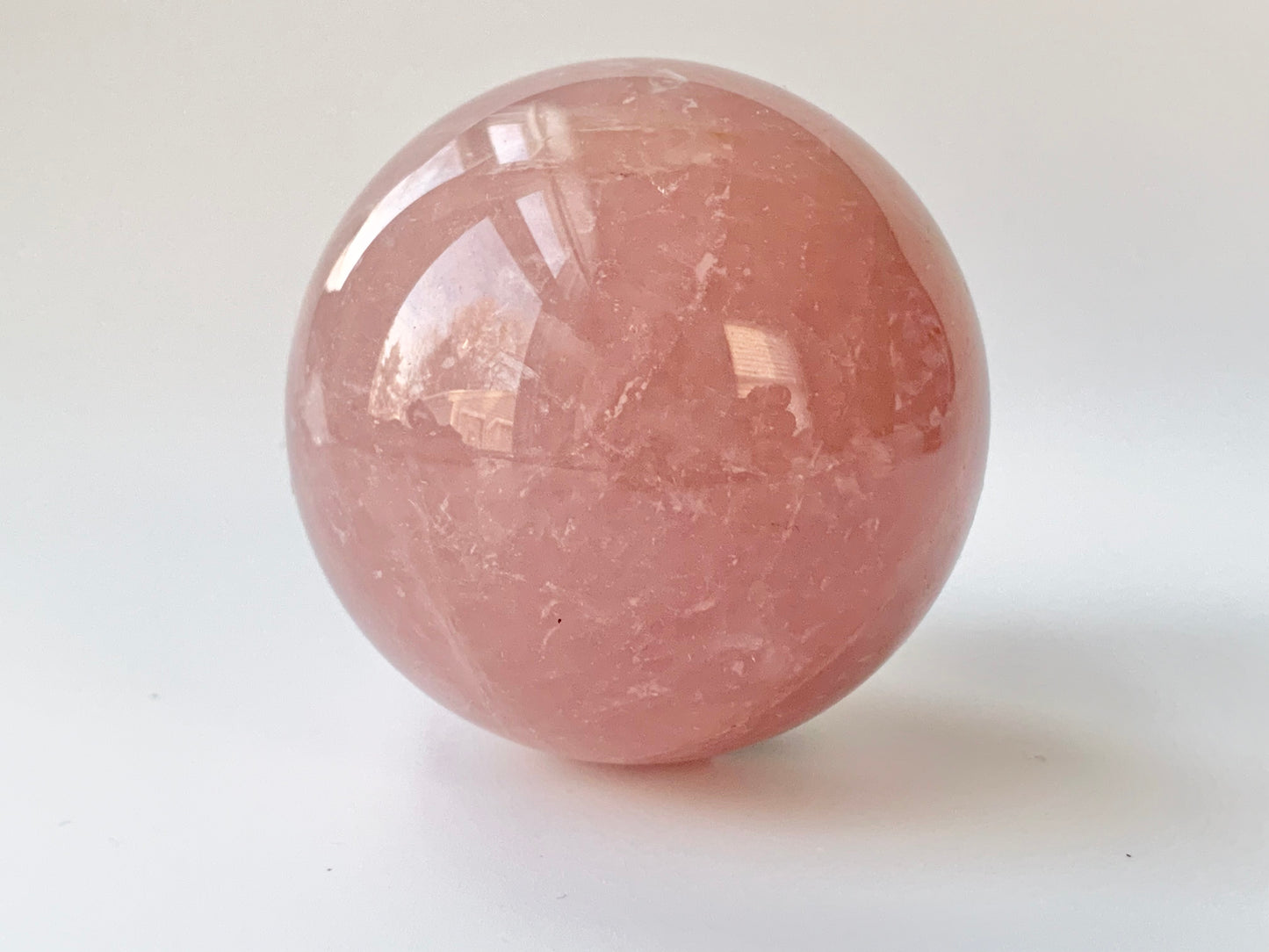 Rose Quartz Sphere, 53-56mm
