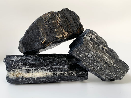 Raw Black Tourmaline Chunk, ~10 -10.5oz