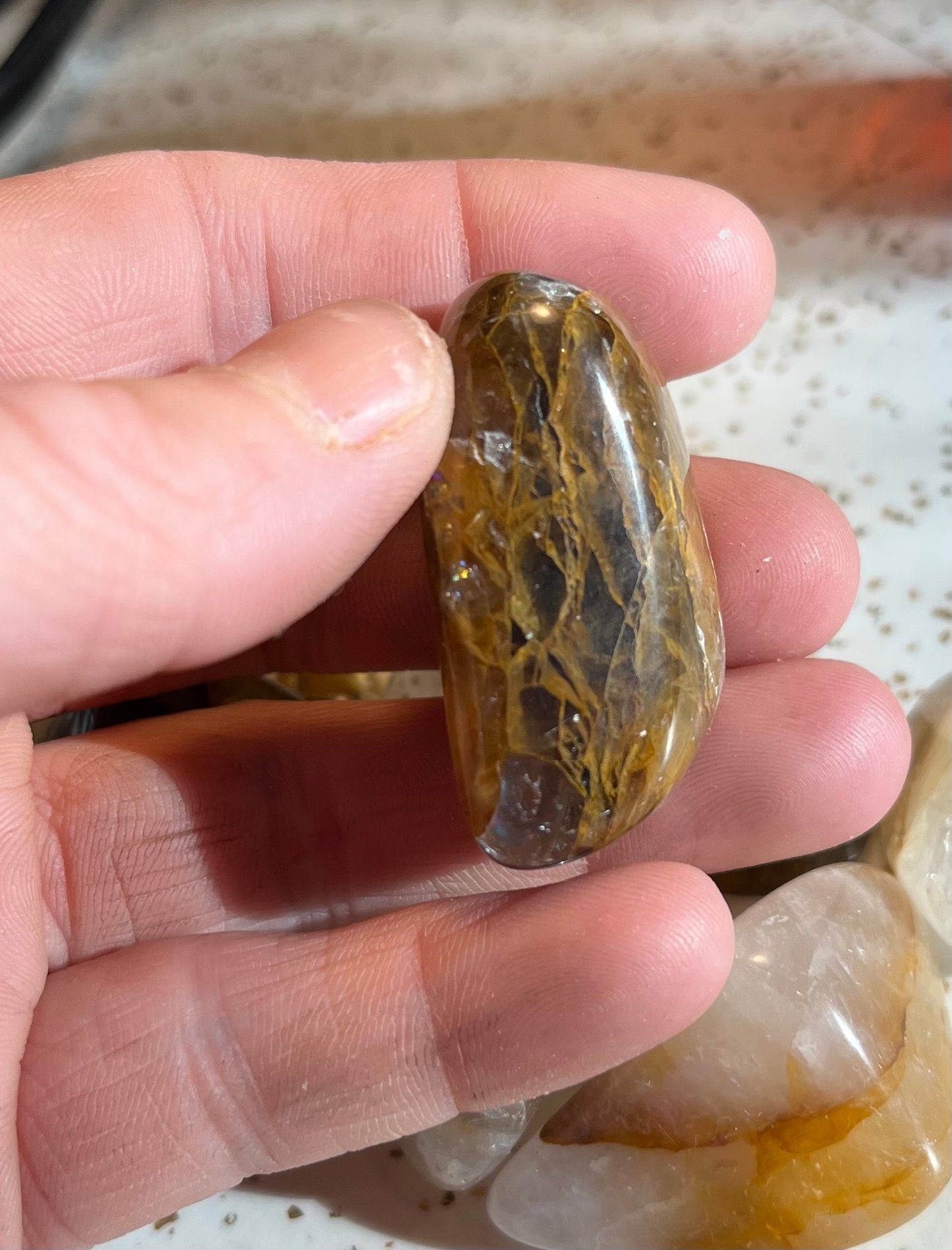 Golden Healer Quartz tumbles