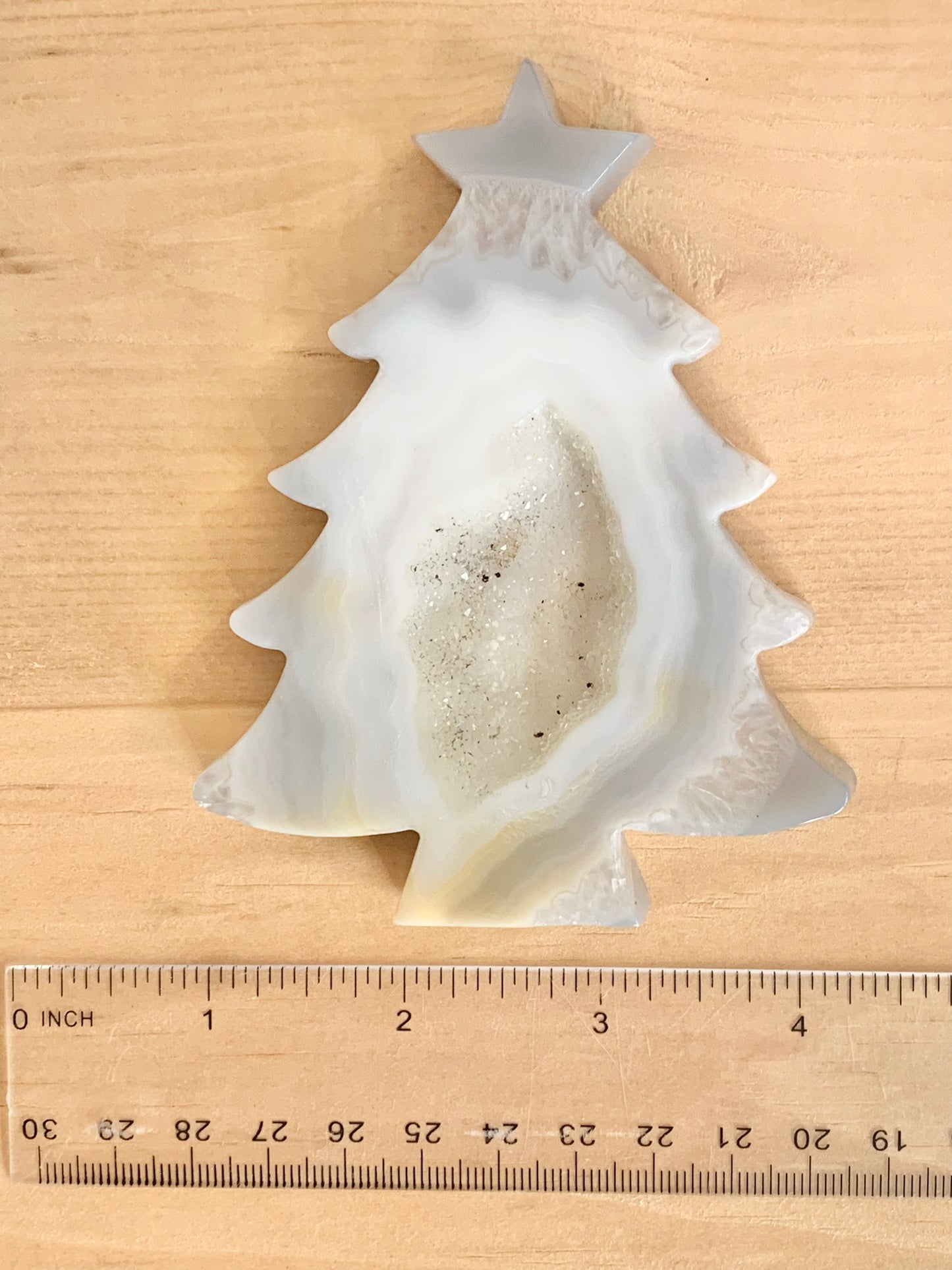 Geode Agate Christmas Tree, Flat