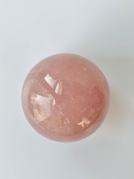 Rose Quartz Sphere, 53-56mm