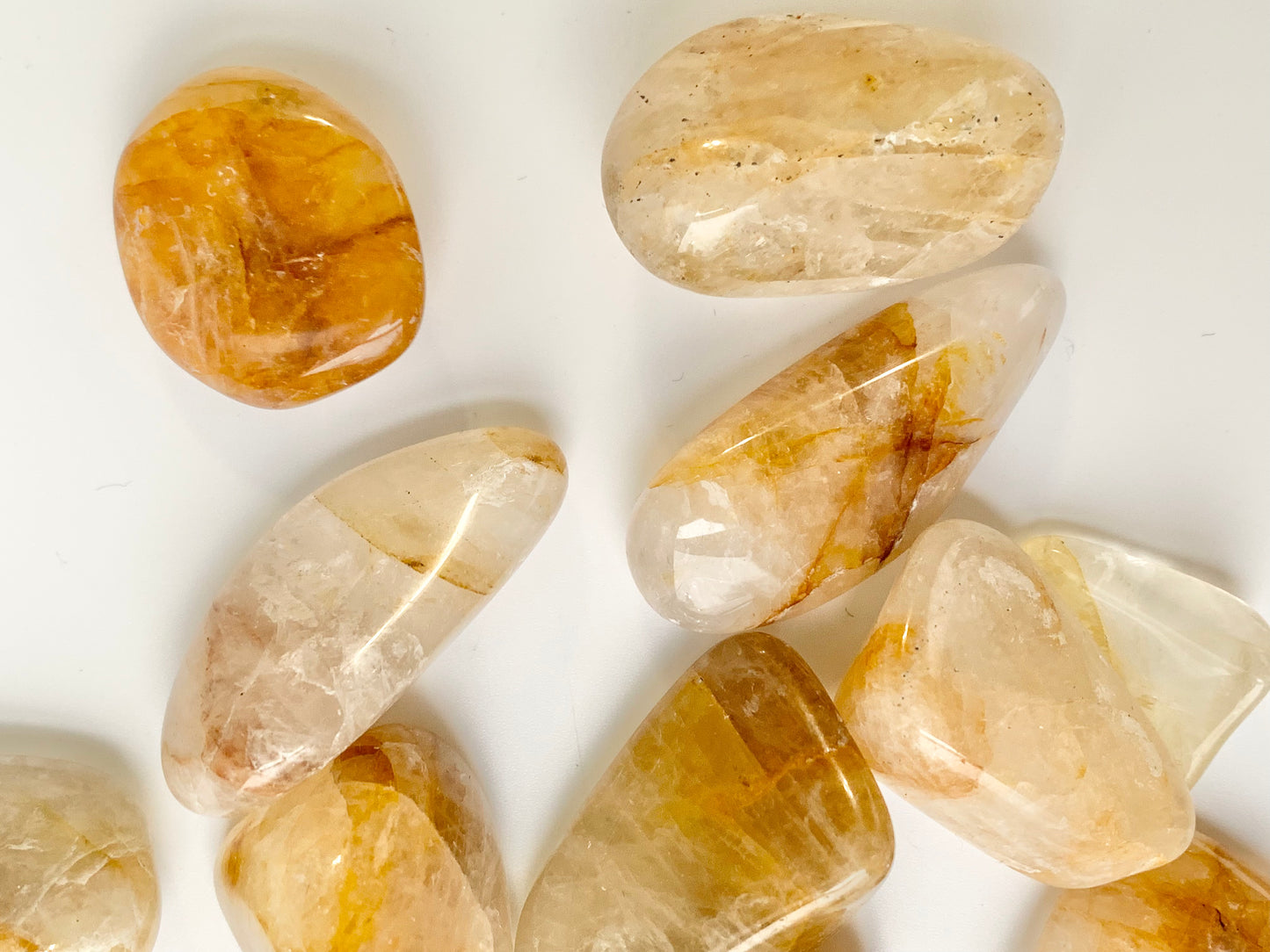 Golden Healer Quartz tumbles