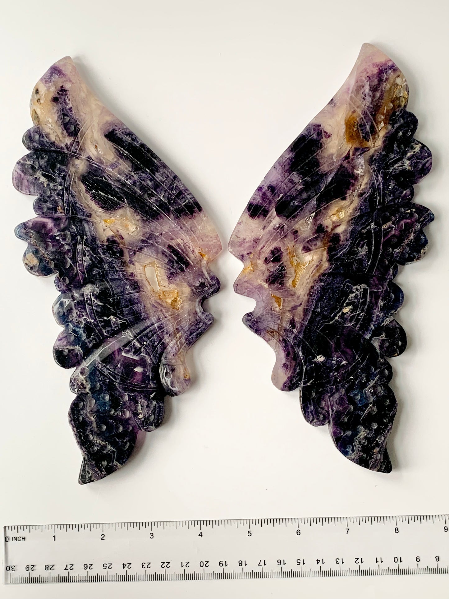 Fluorite Butterfly Wings with Stand