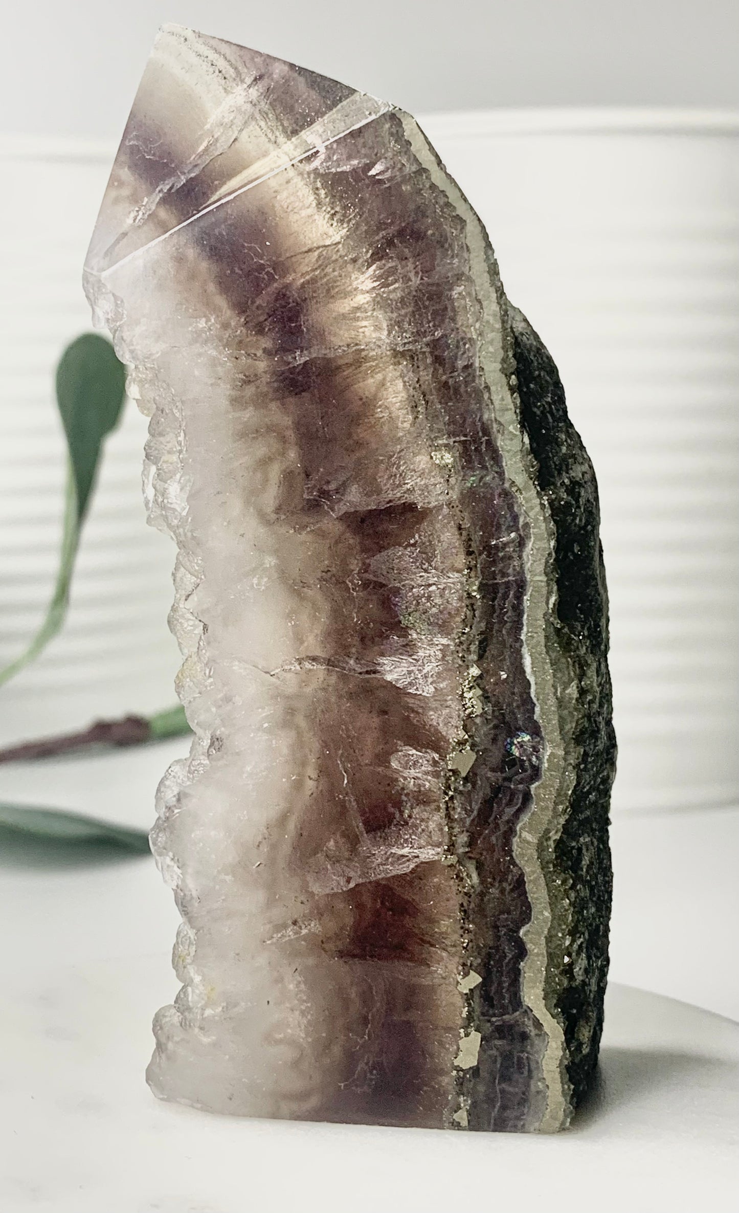 Fluorite with Pyrite Tower