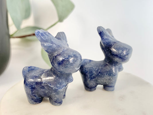 Moose/Reindeer, blue aventurine