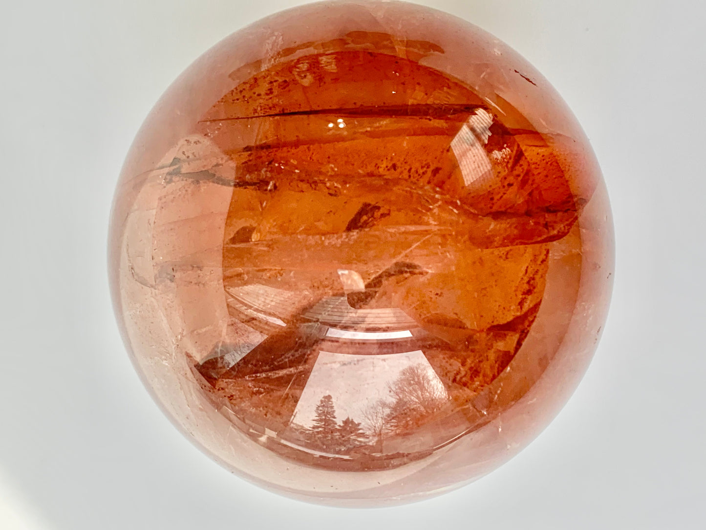 Fire Quartz Sphere, 73mm
