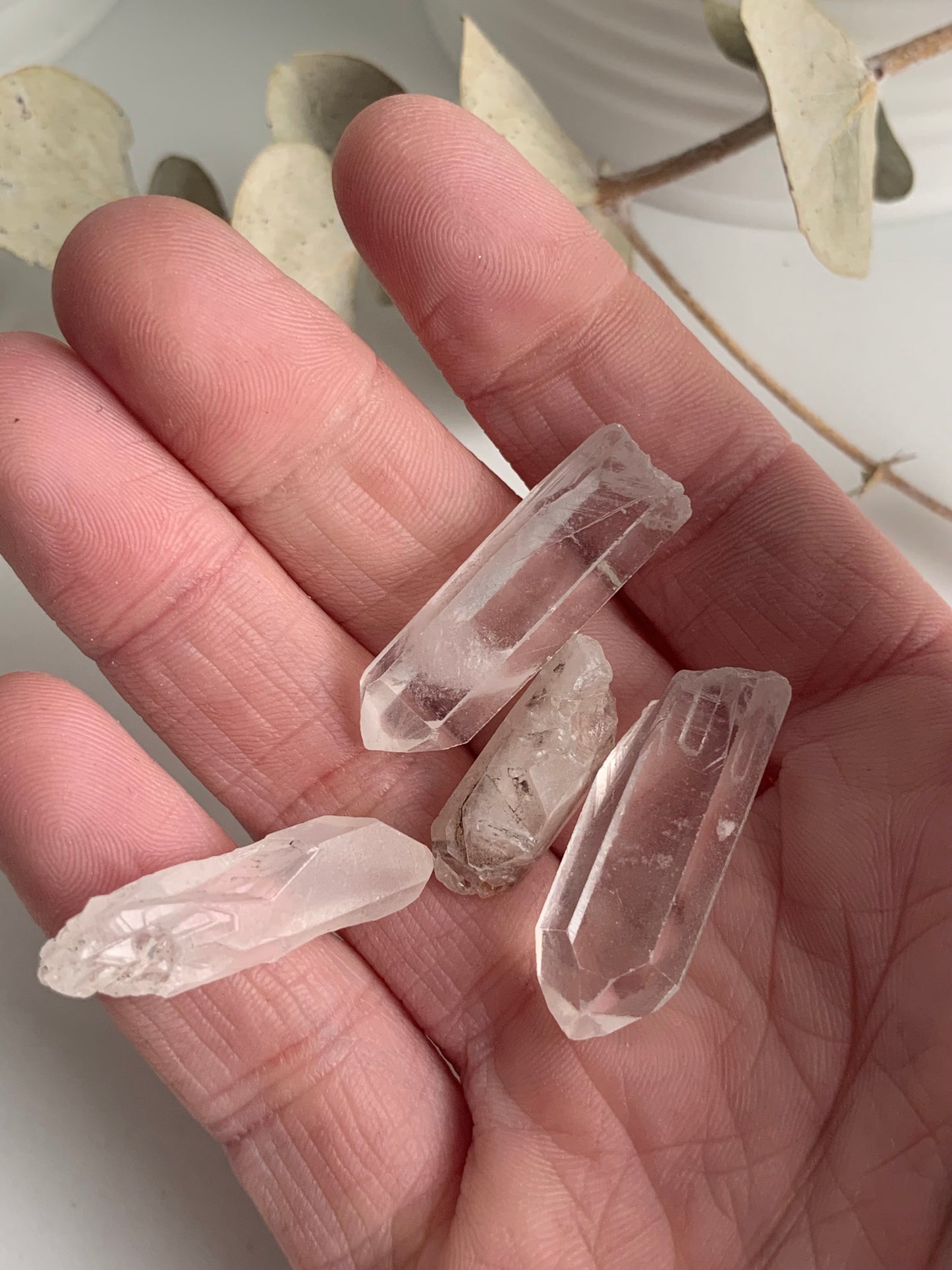 Raw clear Quartz crystal